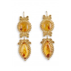 18K gold earrings "LUCE DI FOGLIE"