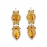 18K gold earrings "LUCE DI FOGLIE"