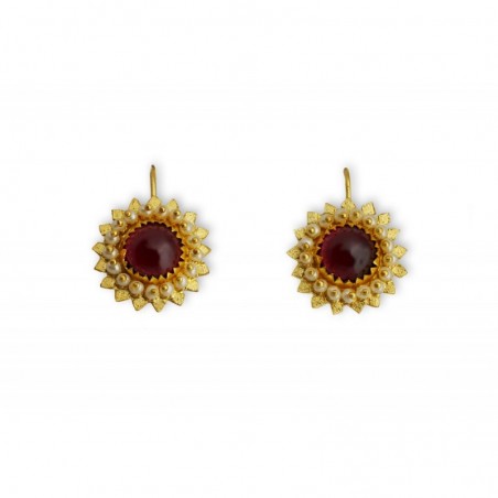 18K Gold filigree earrings "STELLA"