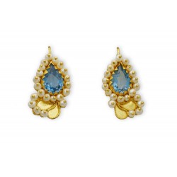 18K Gold filegree earrings "ASIMMETRIA D'ORO"
