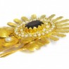 18K Gold filigree brooch "MARGHERITA"