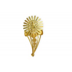 18K Gold filigree brooch "MARGHERITA"