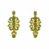  Gold filigree earrings "SOGNO DI SMERALDI"