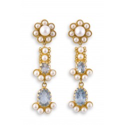 18K Gold filigree earrings "SPOSA"