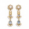 18K Gold filigree earrings "SPOSA"