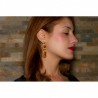 18K gold earrings "LUCE DI FOGLIE"