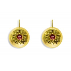 18K Gold filigree earrings in Jewelry Set "MELOGRANO"