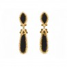 18K gold earrings "TEMPIO"