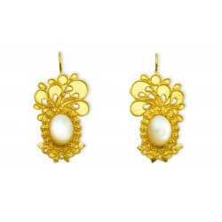 18K Gold filigree earrings "VIA LATTEA"