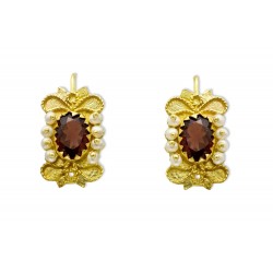 18K Gold filigree earrings "ROMANTICO"