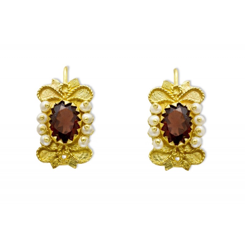 18K Gold filigree earrings "ROMANTICO"