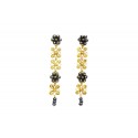 18K Gold filigree earrings "ROSETTA"