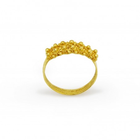 18K Gold filigree ring "FEDE SARDA"