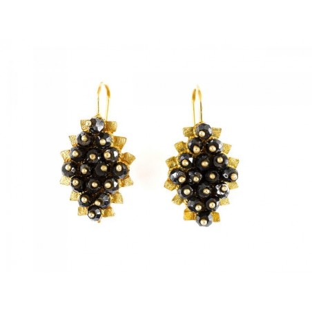 18K gold earrings "MORA NERA"