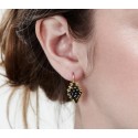18K gold earrings "MORA NERA"