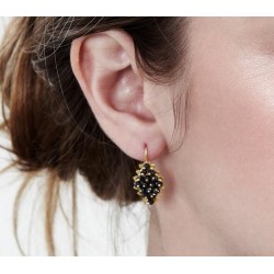 18K gold earrings "MORA NERA"