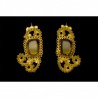 18K Gold filigree earrings "GAUDI'" 