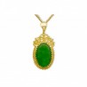 18K Gold filigree pendant "LUCE DI GIADA"