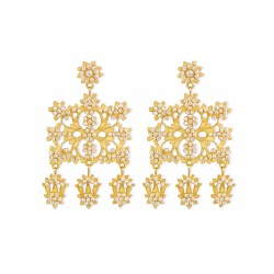 18K Gold filigree earrings "SA PALIA"