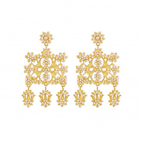 18K Gold filigree earrings "SA PALIA"