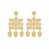 18K Gold filigree earrings "SA PALIA"