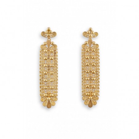 18K gold earrings "PIZZO REGALE"