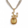 18K gold pendant "GALLETTO"