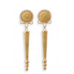 18K gold earrings "BOTTONE"