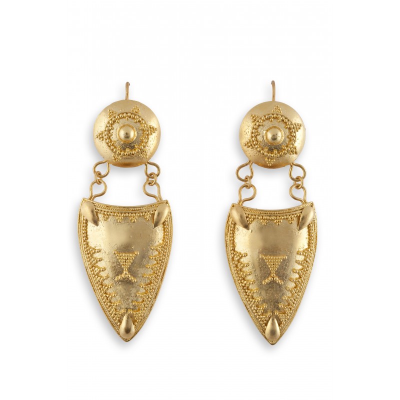 Orecchini in oro 18Kt "SCUDO"