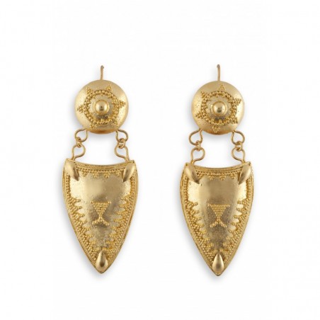 Filigree earrings in Gold 18K "SCUDO"