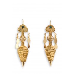 Filigree earrings in gold 18K "ANFORA"