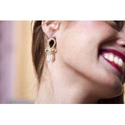 18K Gold filigree earrings "DONZELLA"