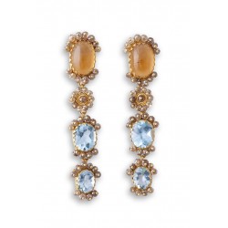 18K gold earrings "ELEGANZA"