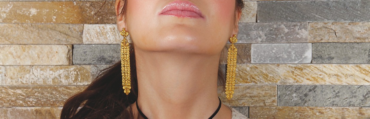 PIZZO REGALE, earrings in gold 18Kt - Loredana Mandas Cagliari
